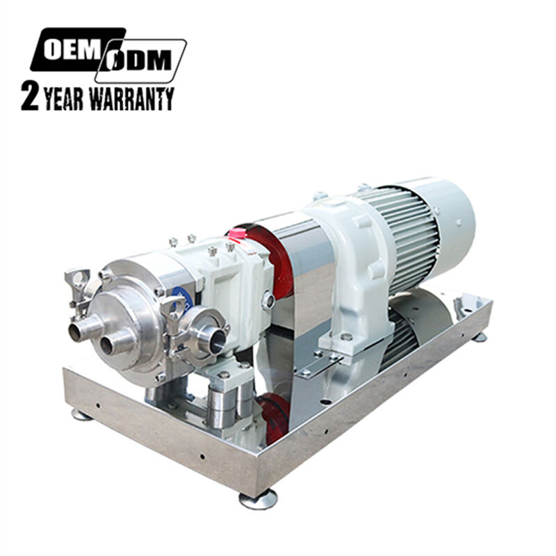 High temperature rotary lobe pump