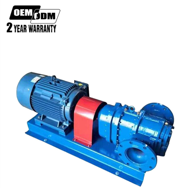 Flexible rubber rotor lobe pump