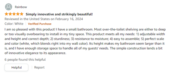Today we share some of our buyers' comments