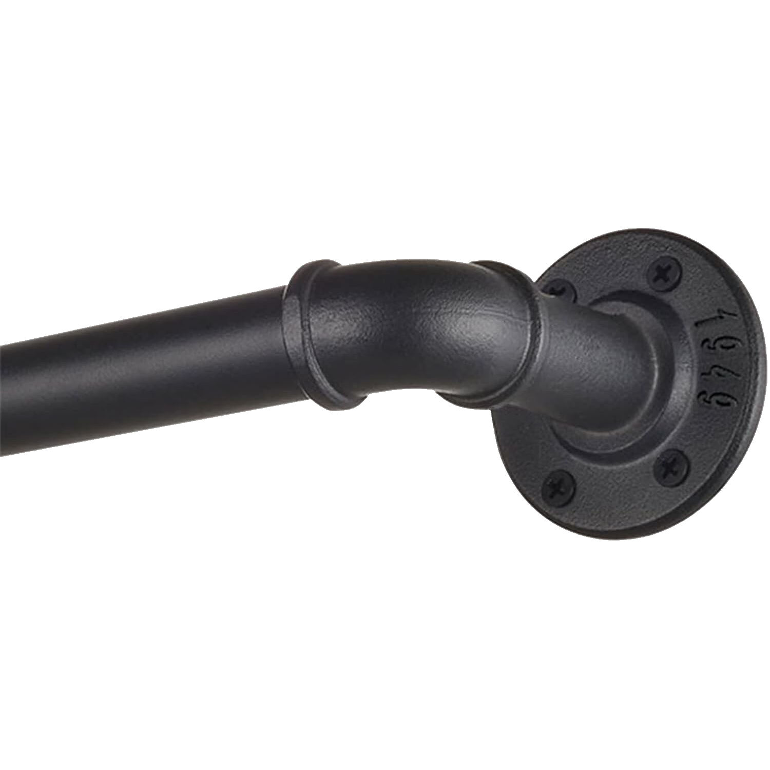 YIJIALE 1 Inch Industrial Curtain Rod, Curtain Rods for Windows Pipe Wrap Around Curtain Rod