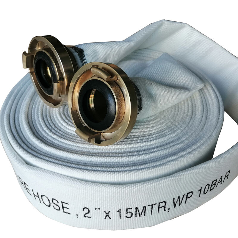 White Fire Hose 13kg 2 inch 15mtr 10bar