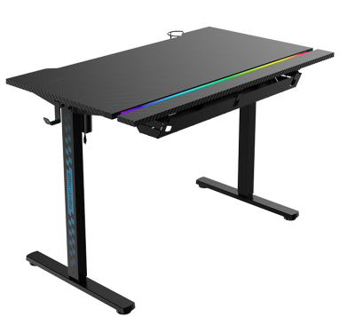 Fabrikmaßanfertigung 1,2M/1,4M RGB Gaming-Tisch Computer Laptop PC Schreibtisch Einzelmotor Elektrisch Höhenverstellbar