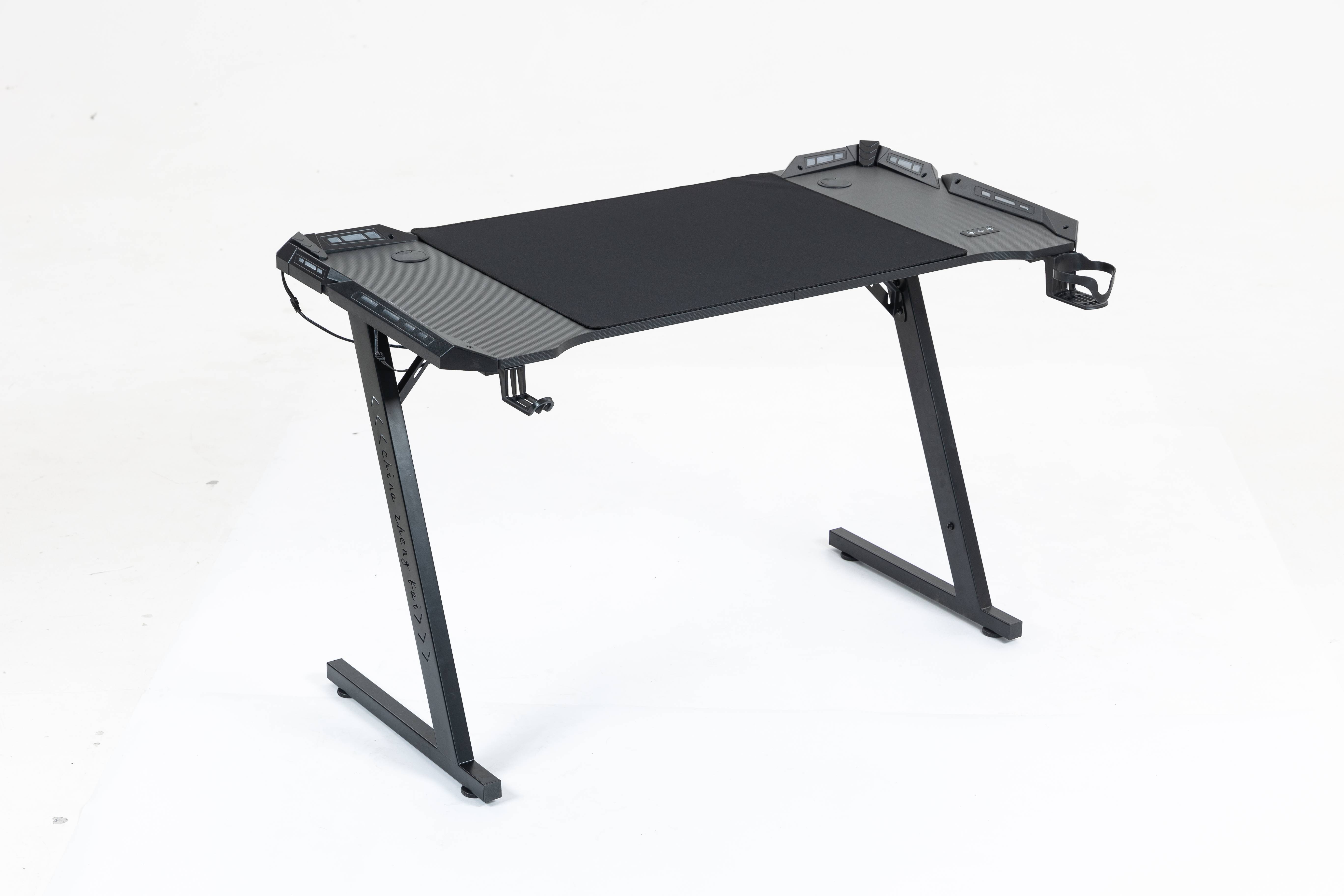 Z Shaped Hollow Legs RGB Gaming Desk