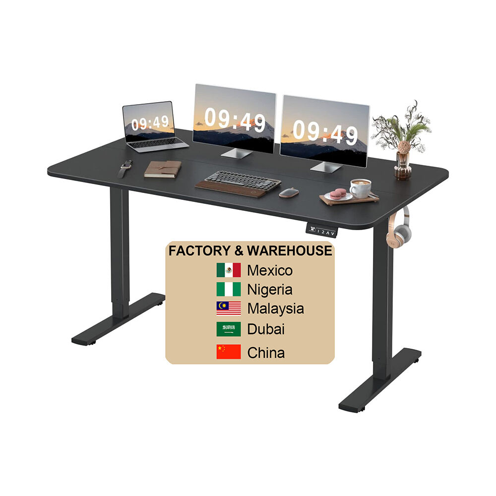 ES6 Adjustable Height Sit-stand Desk Electric Office Lifting Table Sit Standing Single Motor Study Desk for Home 