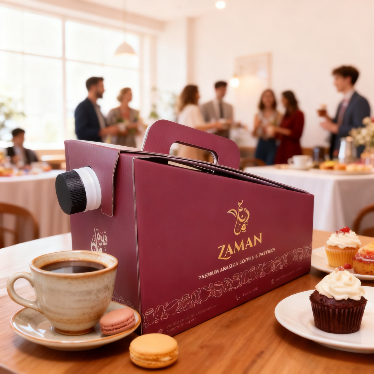 Papel encerado personalizado vibrante para destacar tu marca de café