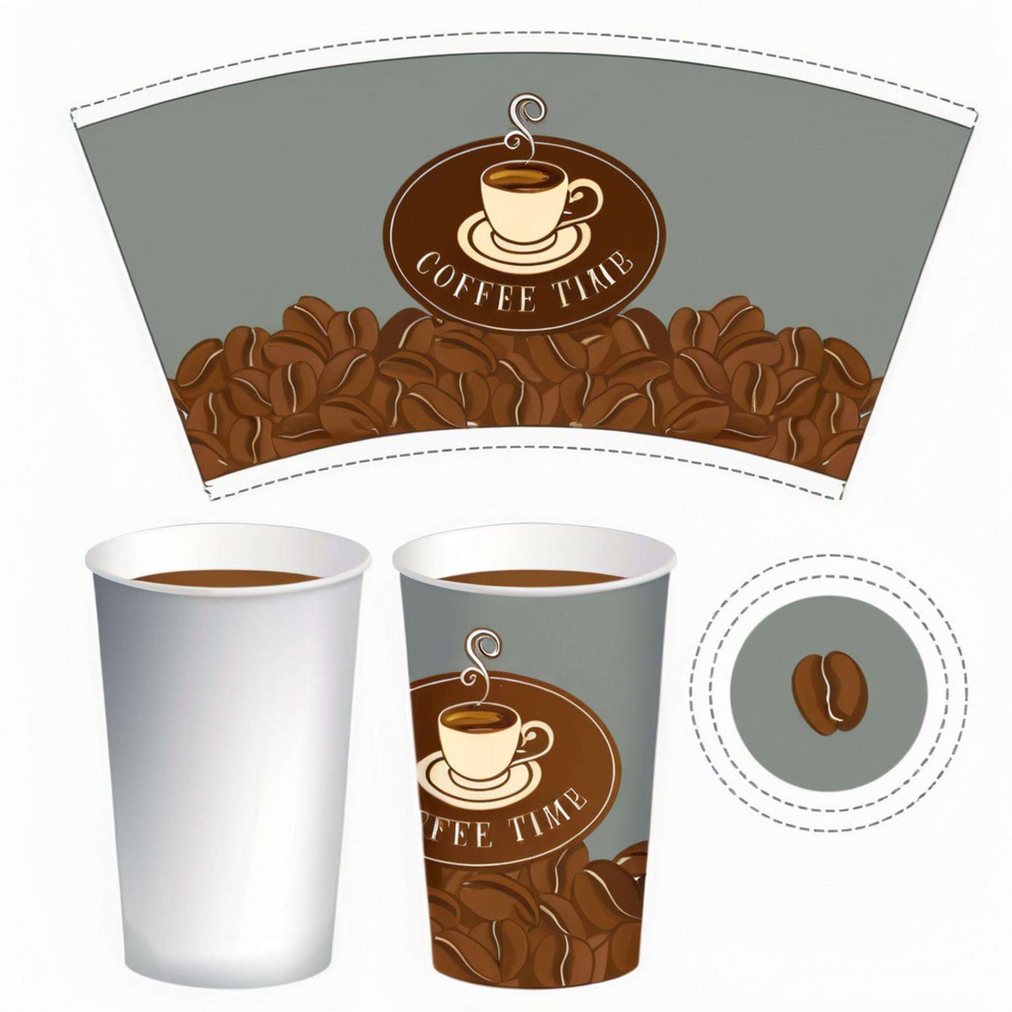 PDF Templates Of Coffee Cups