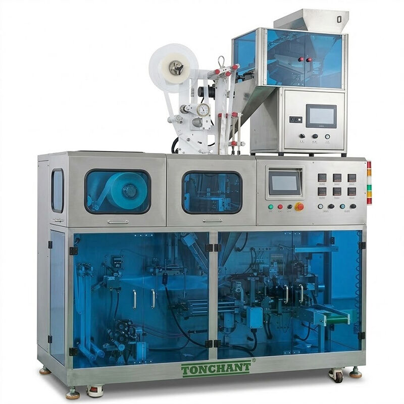 Pyramid and Flat Tea Bag Packaging Machine with Outer Envelope