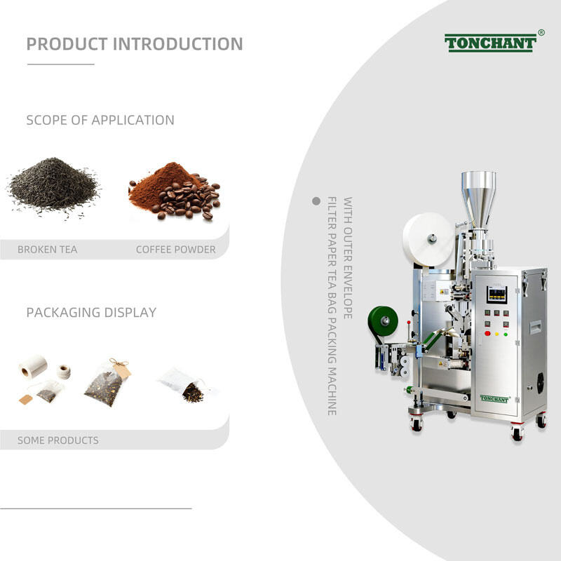 Filter Paper Tea bag packing machine with outer envelope