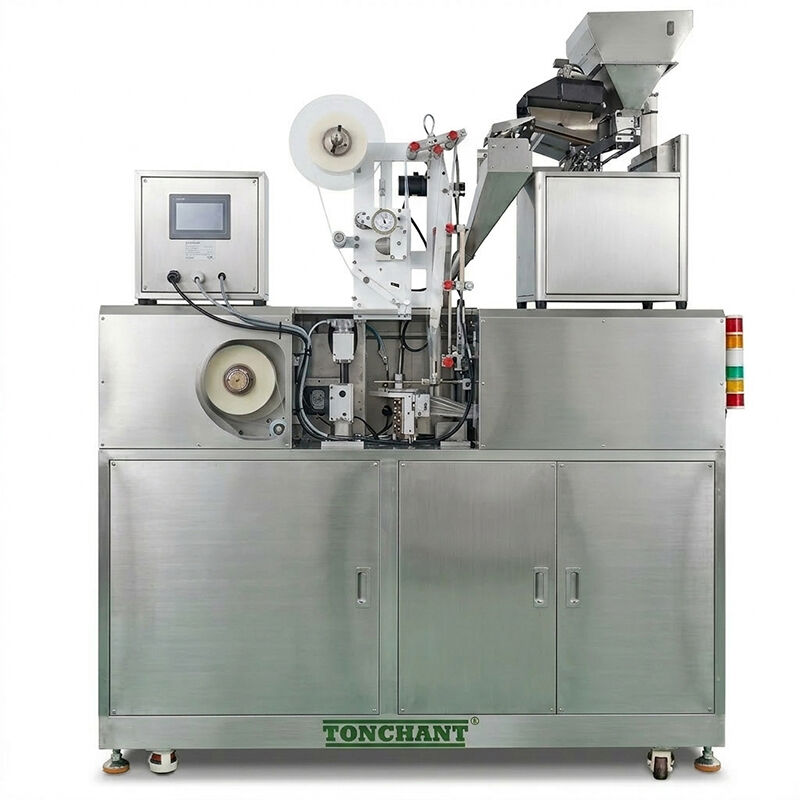 Pyramid and Flat Tea Bag Packaging Machine with Outer Envelope