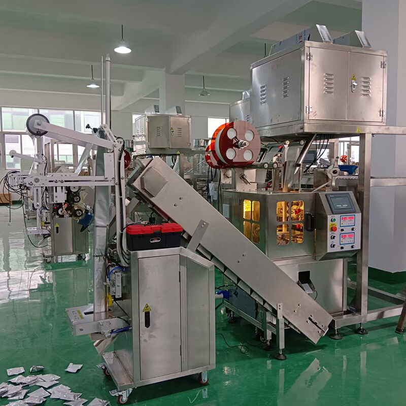 Vertical Pyramid Tea Bag Packaging Machine with Outer Envelope