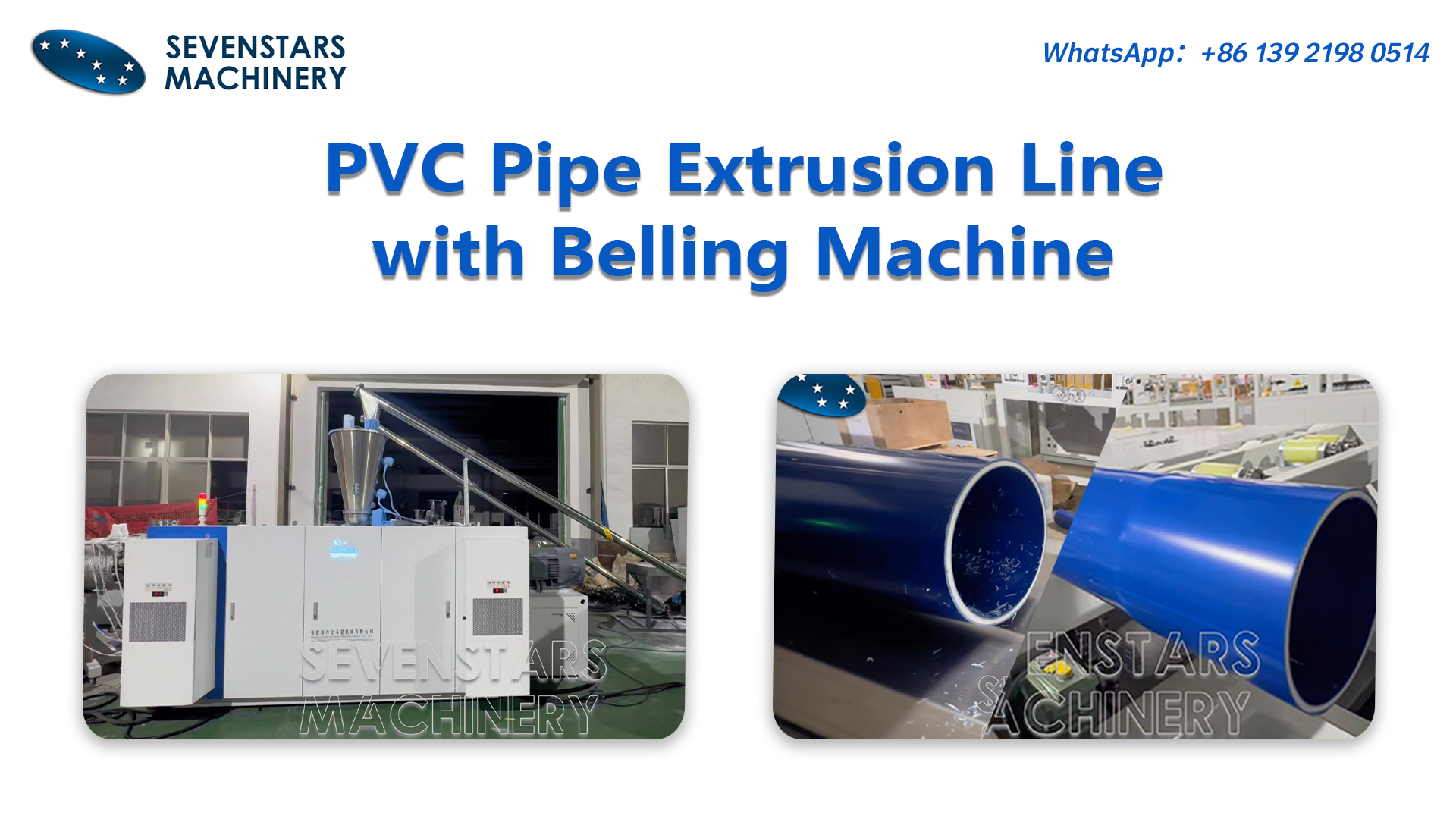 PVC Pipe Extrusion Line with Belling Machine