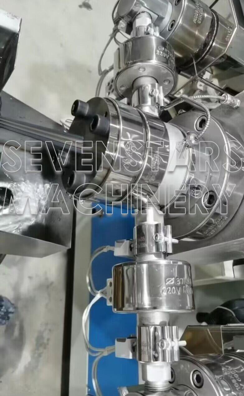 Sevenstars Variable Multi-color Rattan Imitation Machine Production Weaving Plastic Wicker making Line supplier