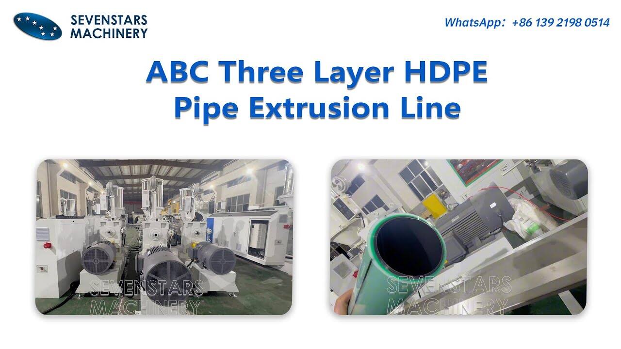 ABC Three Layer HDPE Pipe Extrusion Line