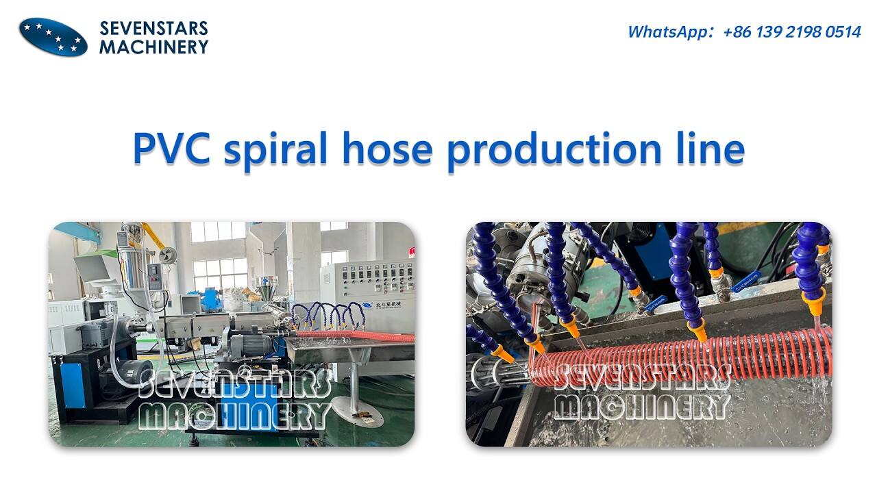 PVC Spiral Hose Production Line | Flexible Hose Extrusion Machine