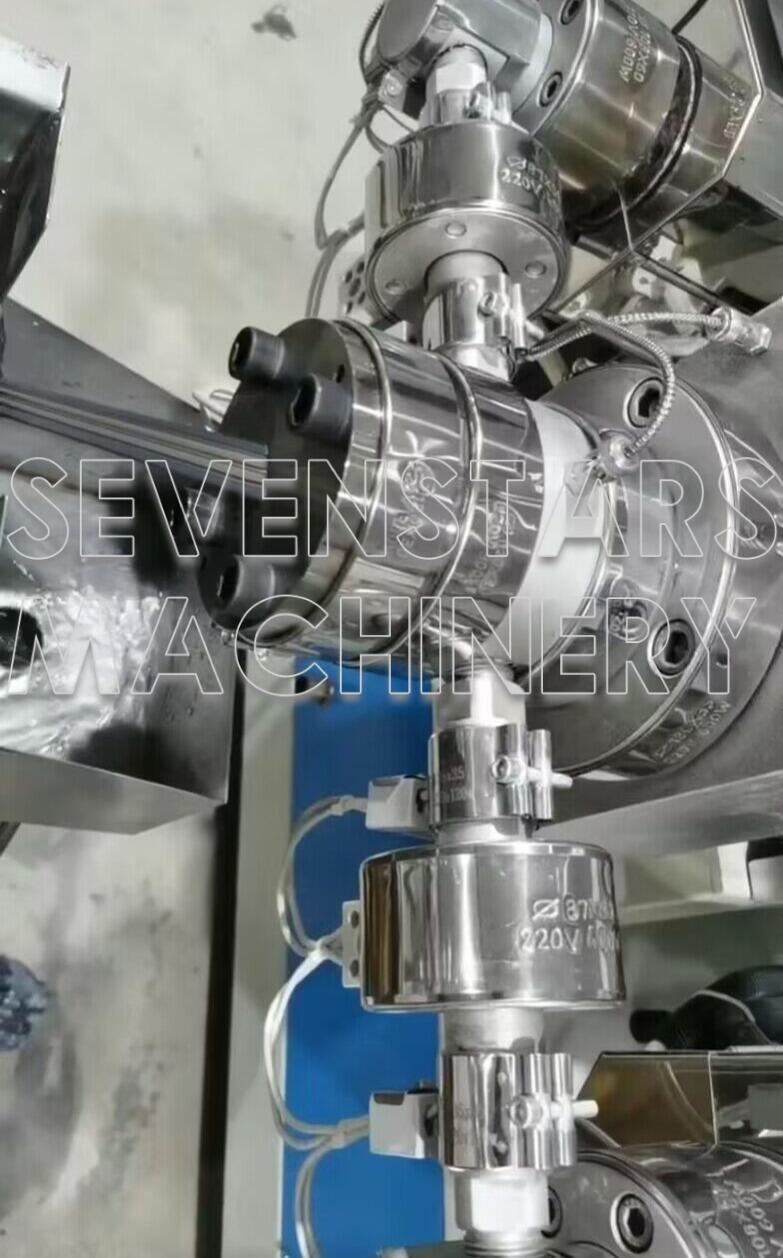 Sevenstars  PE PVC EVA three color rattan woven making plastic machine Production Line manufacture