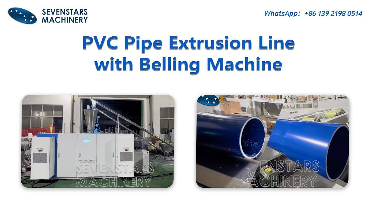 PVC Pipe Extrusion Line with Belling Machine