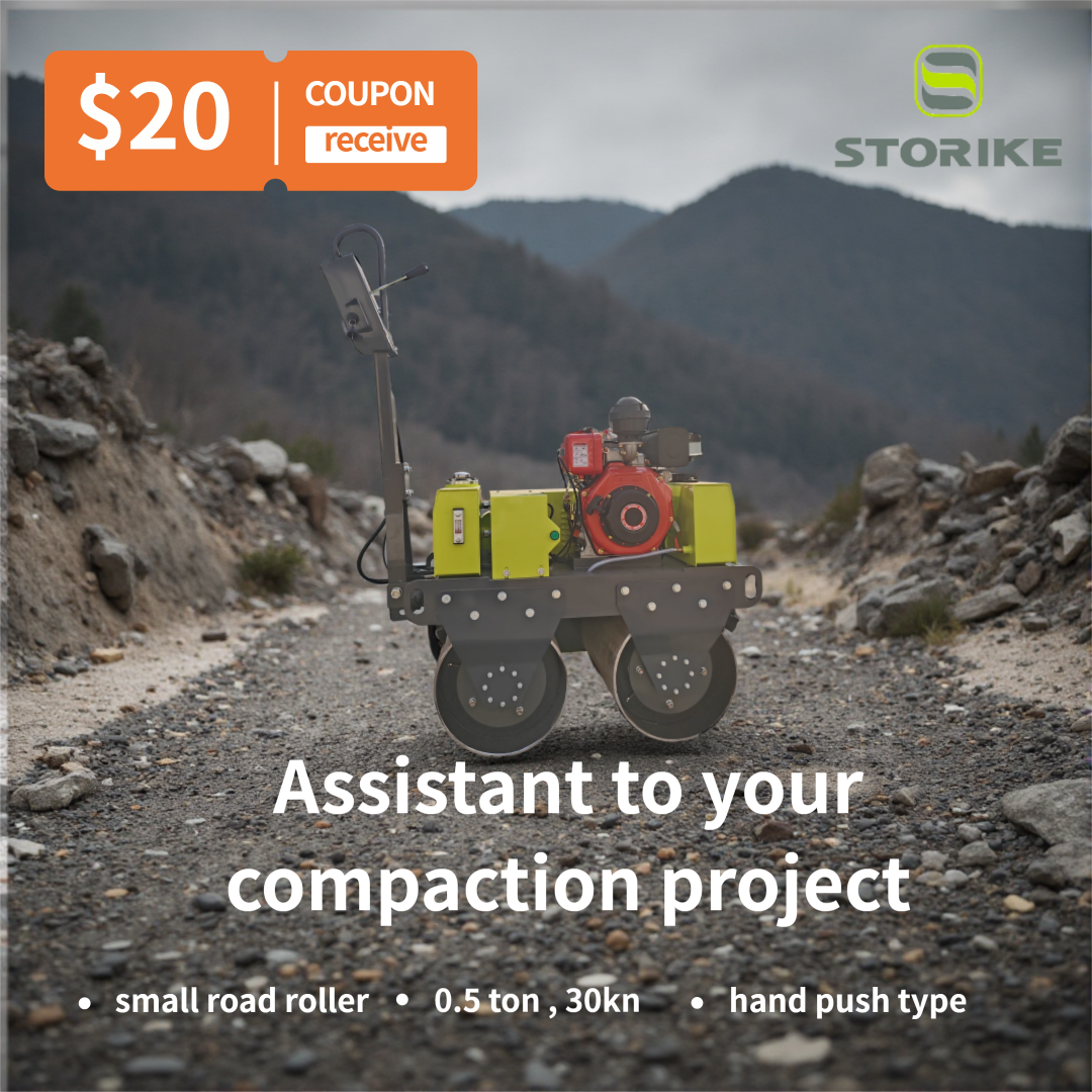 Storike 0.5T Walk-Behind Road Roller: Power Meets Precision.