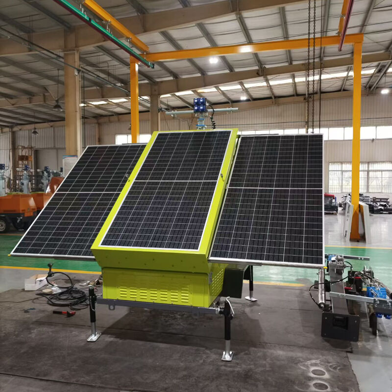 Sustainable Solar Lighting Towers with Zero Emissions