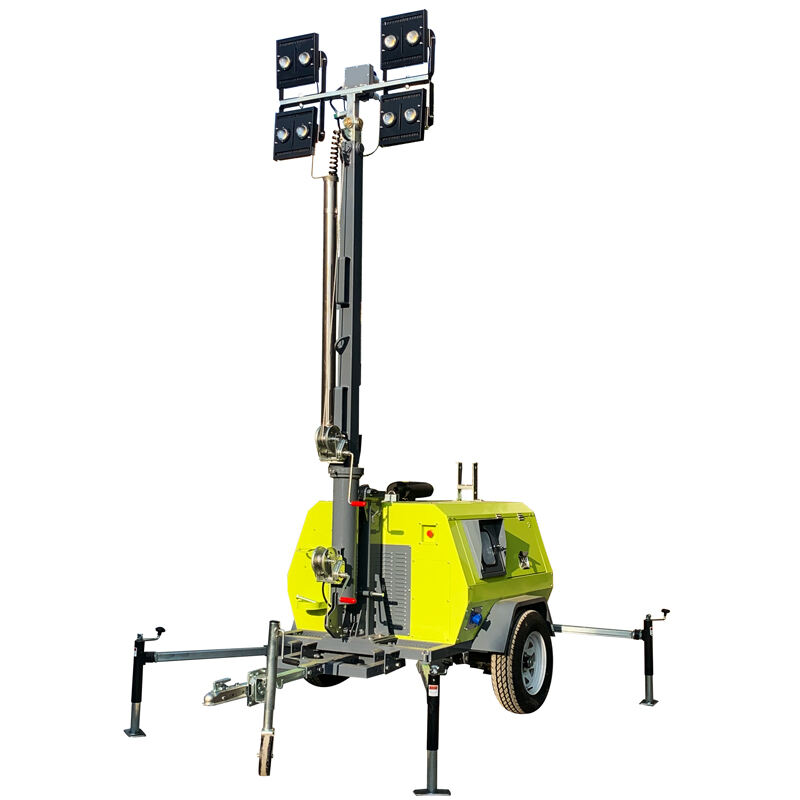 4TN4000 storike 9m trailer mobile lighting tower