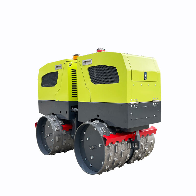 STRC18 Remote control double drum sheep foot vibratory roller