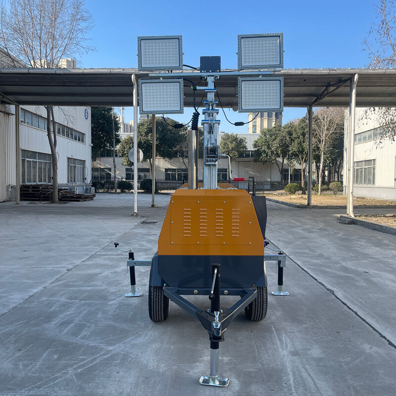 Durable Light Tower for Road Construction Projects