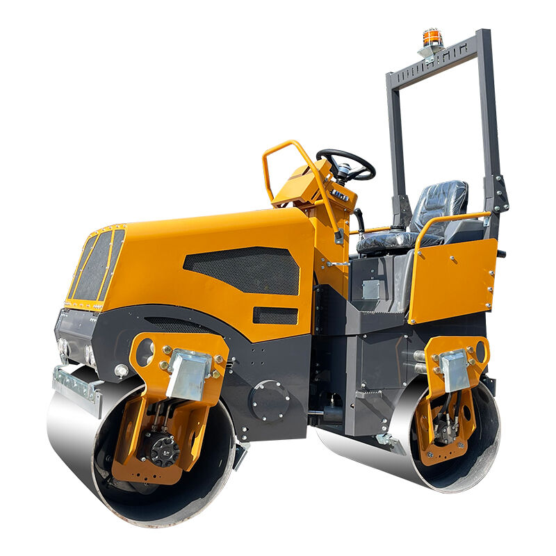 Dual-Drum Tandem Roller for Superior Asphalt Finishing