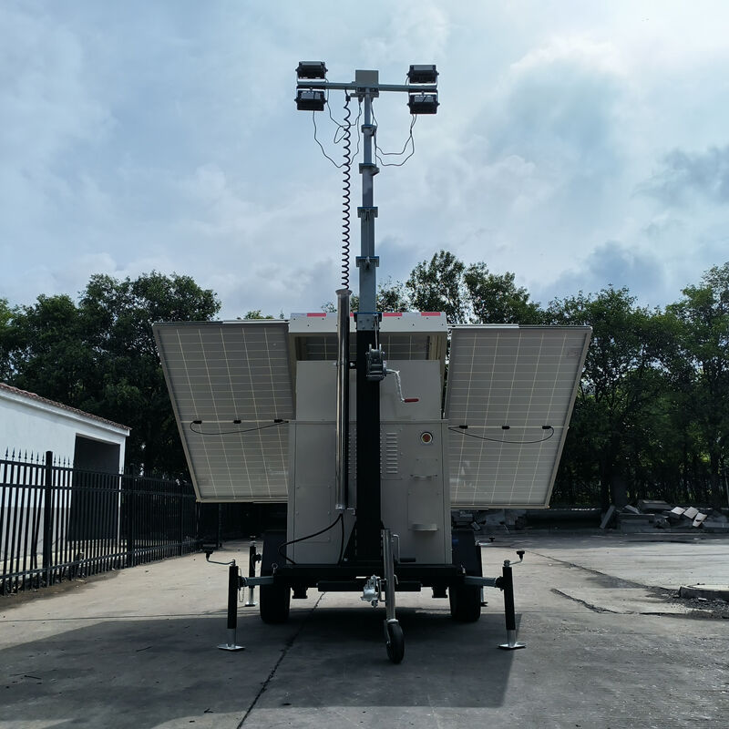 Solar Lighting Towers for Road Construction Projects