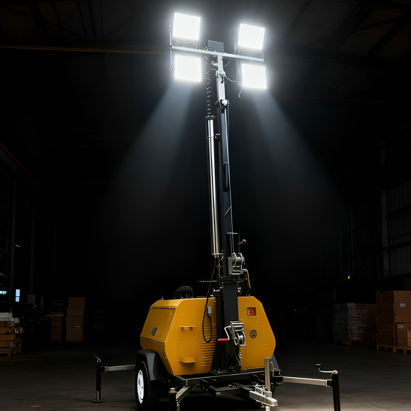 Como Escolher uma Torre de Luz Móvel para Construção Noturna?