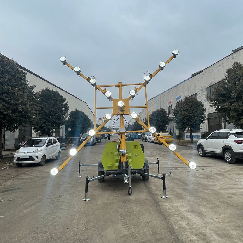 Self-Powered Generator Light Tower for Remote Locations