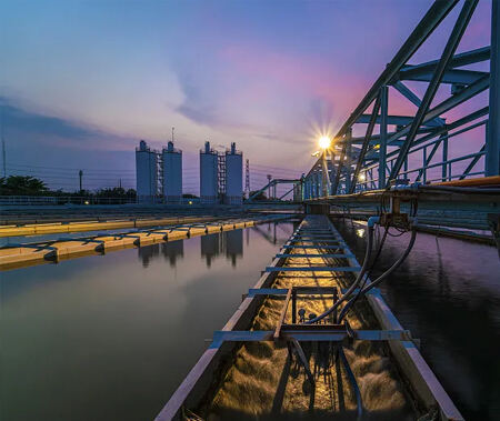 Urban drinking water and sewage treatment