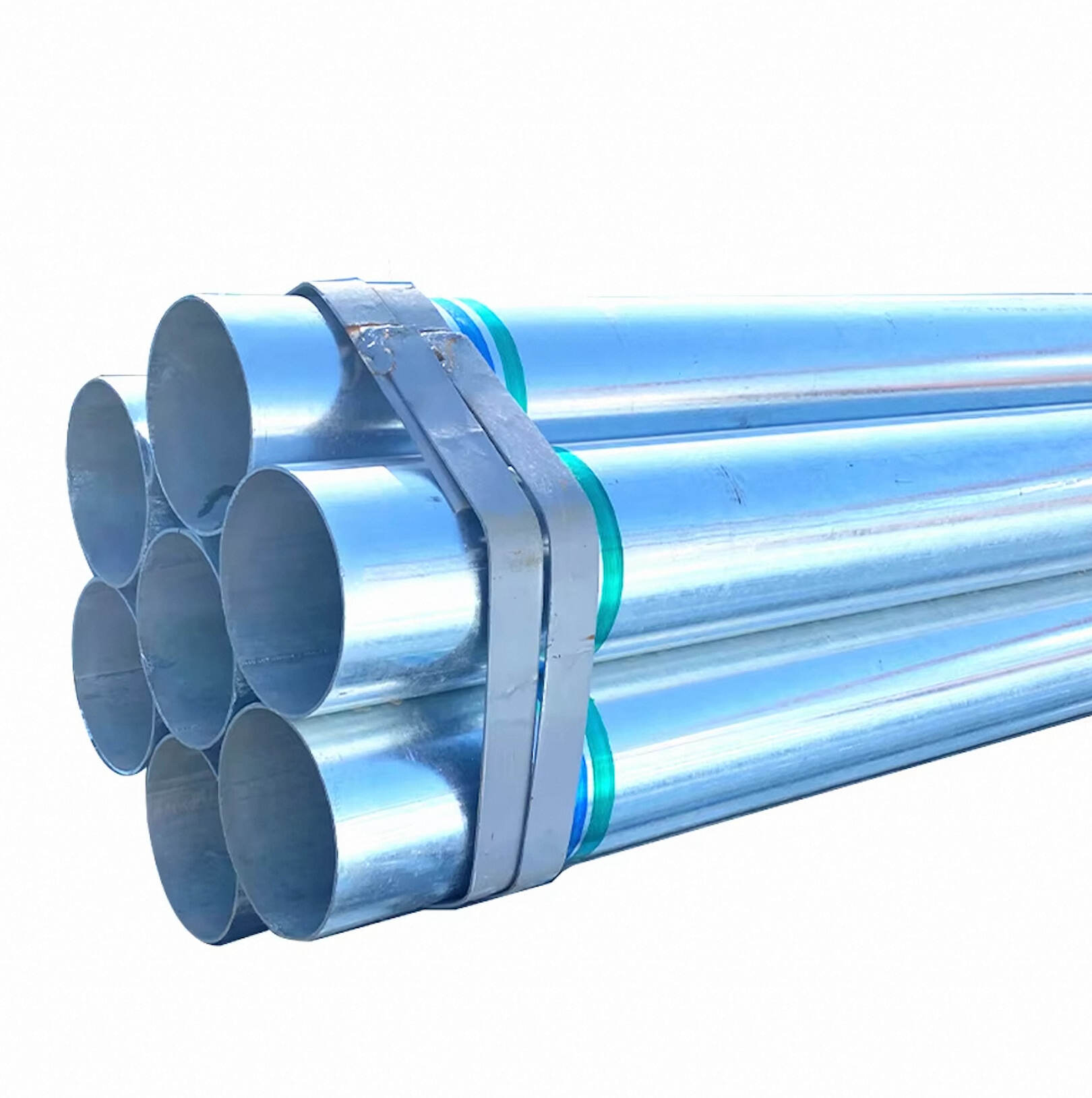 Tubo galvanizado (tubo de aço redondo galvanizado por imersão a quente de 200 mm, tubo ASTM GI padrão com tubo de aço galvanizado quadrado de 6 m de comprimento)