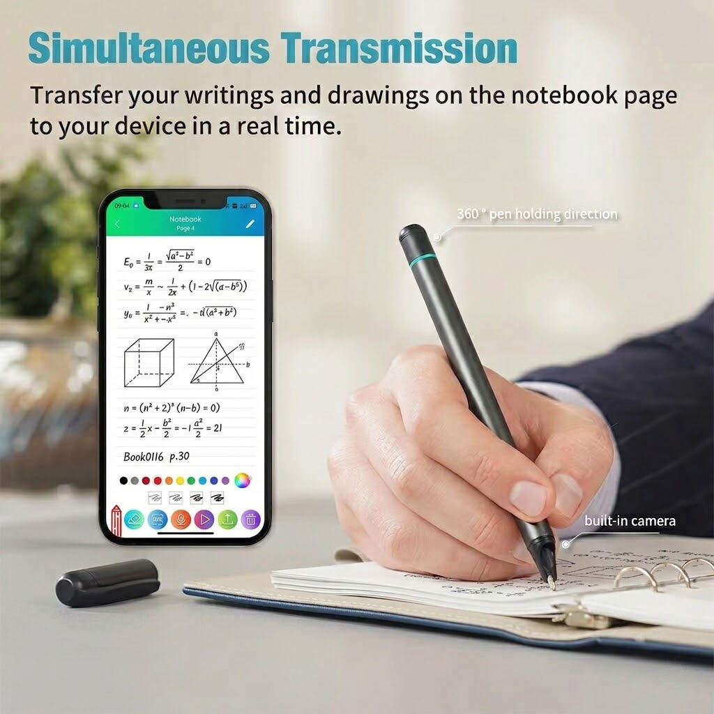 Customized Logo OEM ODM Factory Supply Dot Matrix Digital Pen with Smart Notebook Set