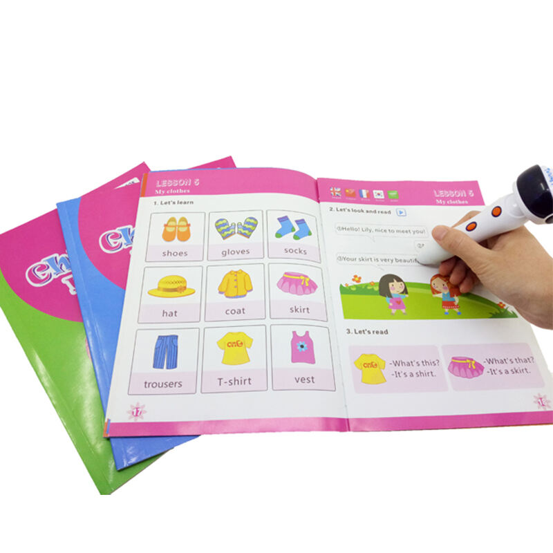 Caneta Digital OEM para Crianças Aprendendo Inglês como Língua Estrangeira Caneta de Leitura Inteligente com Livros de Som em Inglês