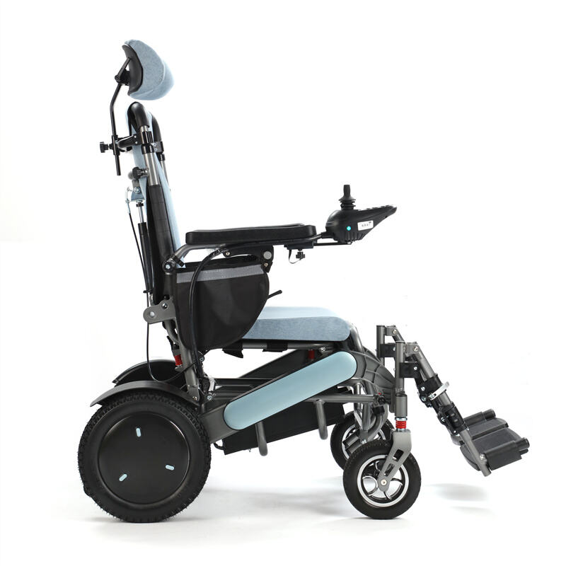BC-EA8000-UPMR Reclining Electric Wheelchair with Elevating Leg Rest | for Homecare