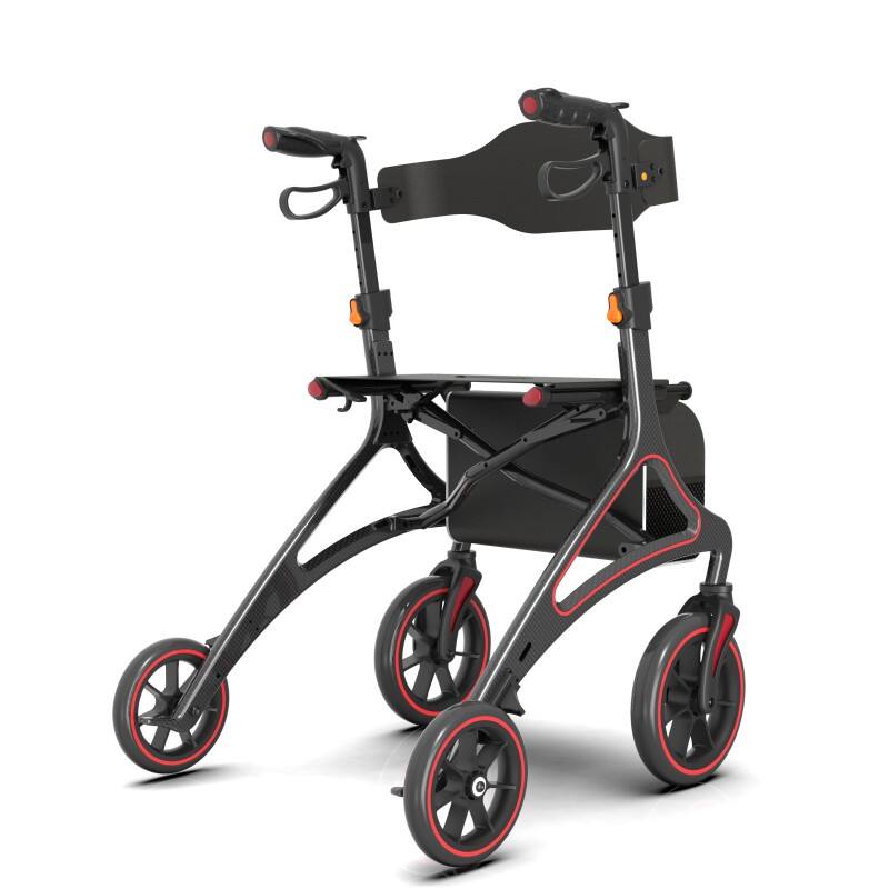 Deambulatore pieghevole leggero in fibra di carbonio, nuovo design BC-WA03 (OEM/ODM)