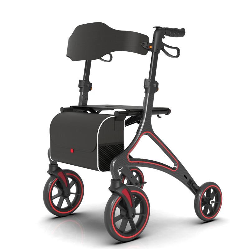 Deambulatore pieghevole leggero in fibra di carbonio, nuovo design BC-WA03 (OEM/ODM)