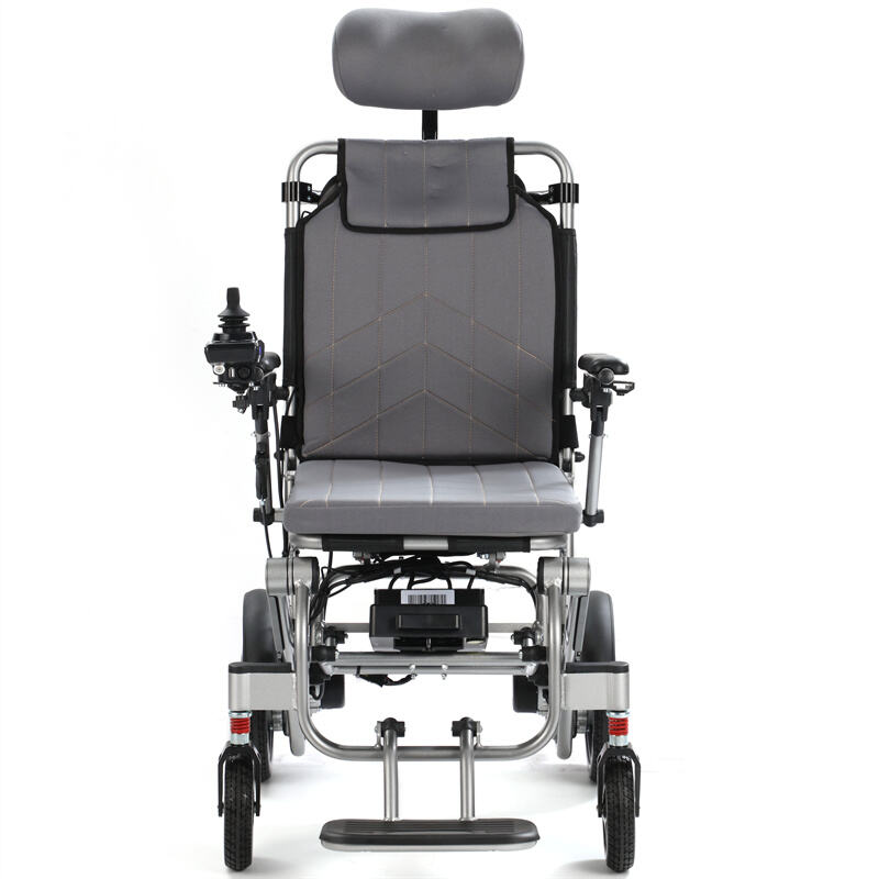 BC-EA5516-UPMR Aluminum Wheelchair with Adjustable Seat Height and Headrest