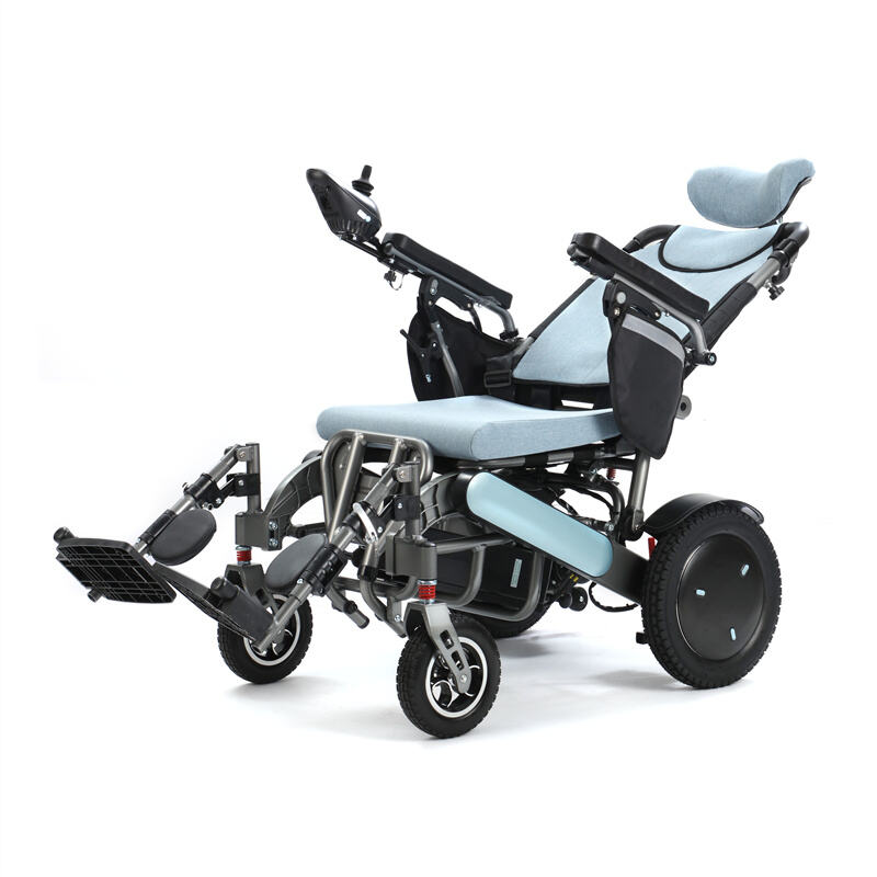 BC-EA8000-UPMR Reclining Electric Wheelchair with Elevating Leg Rest | for Homecare