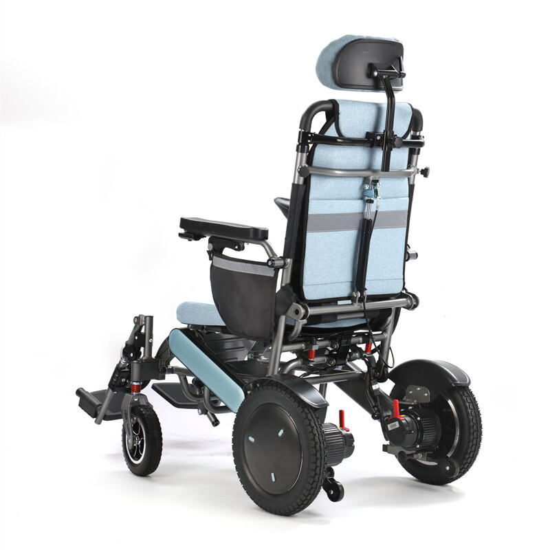 BC-EA8000-UPMR Reclining Electric Wheelchair with Elevating Leg Rest | for Homecare