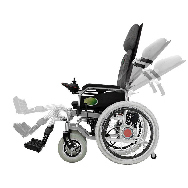 BC-ES6005-B Reclining Steel Electric Wheelchair | High Back for Full Body Support