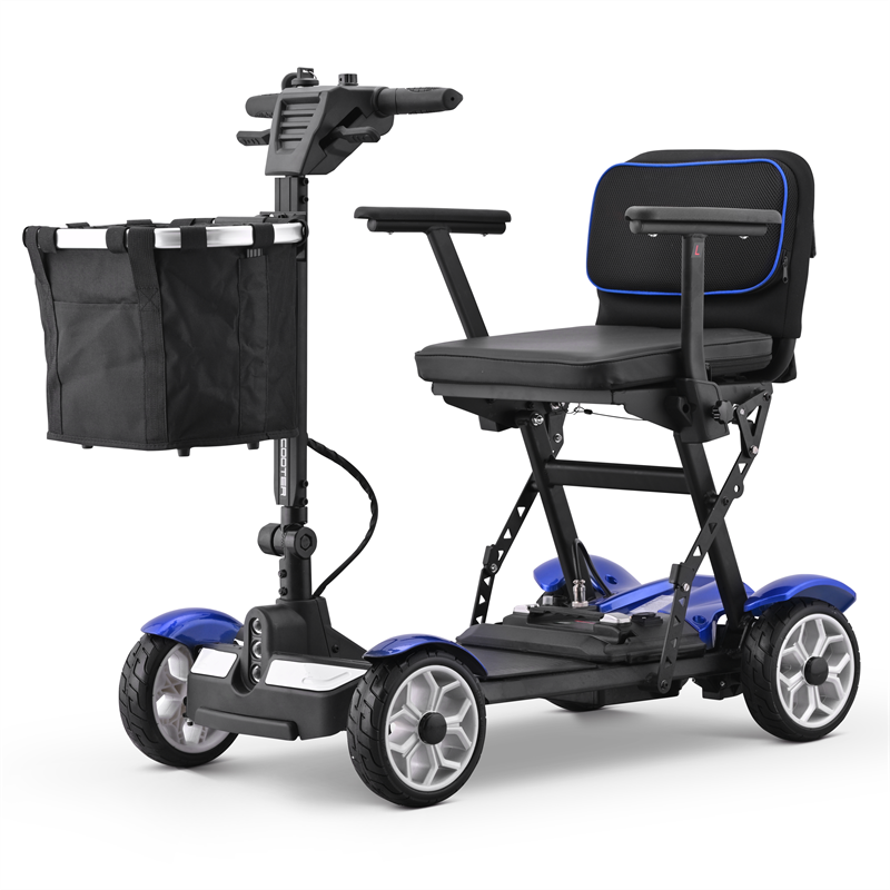 LED 조명 및 수납 바구니가 장착된 BC-MS250 다기능 스마트 스쿠터