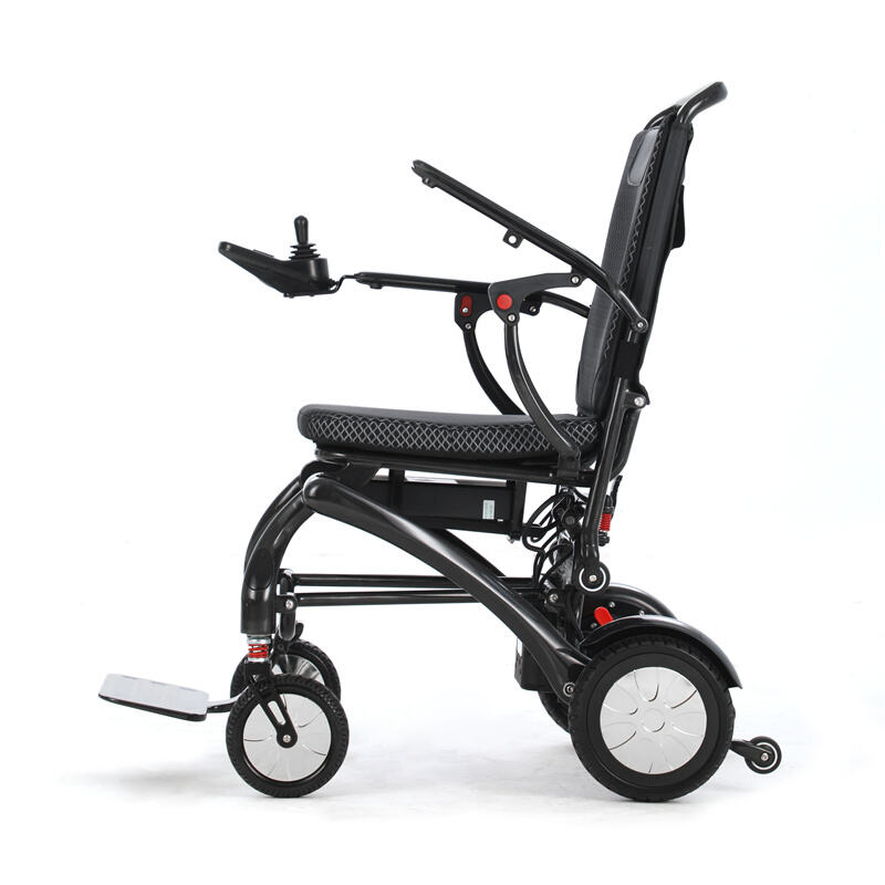 كرسي متحرك كهربائي فاخر خفيف الوزن من ألياف الكربون ببطارية ليثيوم BC-EC8002-A