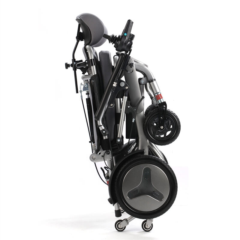 BC-EA5516-UPMR Aluminum Wheelchair with Adjustable Seat Height and Headrest