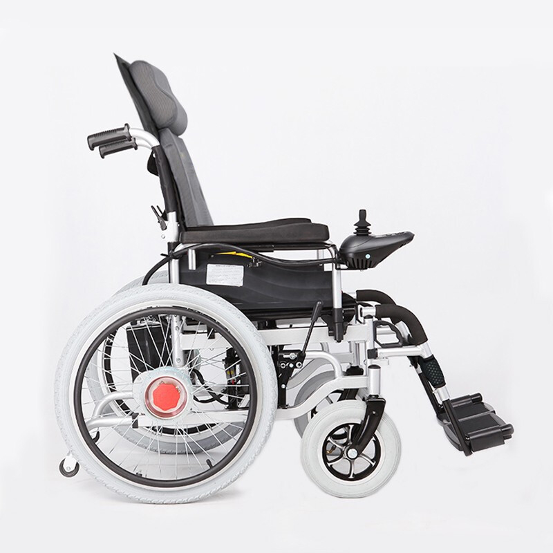 BC-ES6005-B Reclining Steel Electric Wheelchair | High Back for Full Body Support