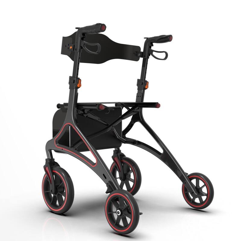 Deambulatore pieghevole leggero in fibra di carbonio, nuovo design BC-WA03 (OEM/ODM)