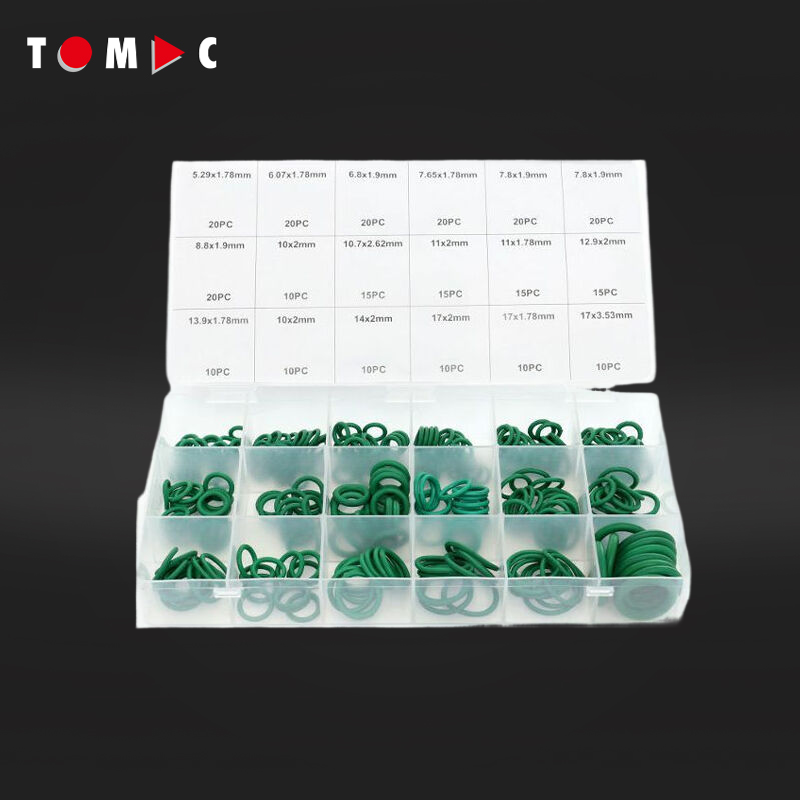 TCG0003 270-stück Grünes O-Ring Sortiment