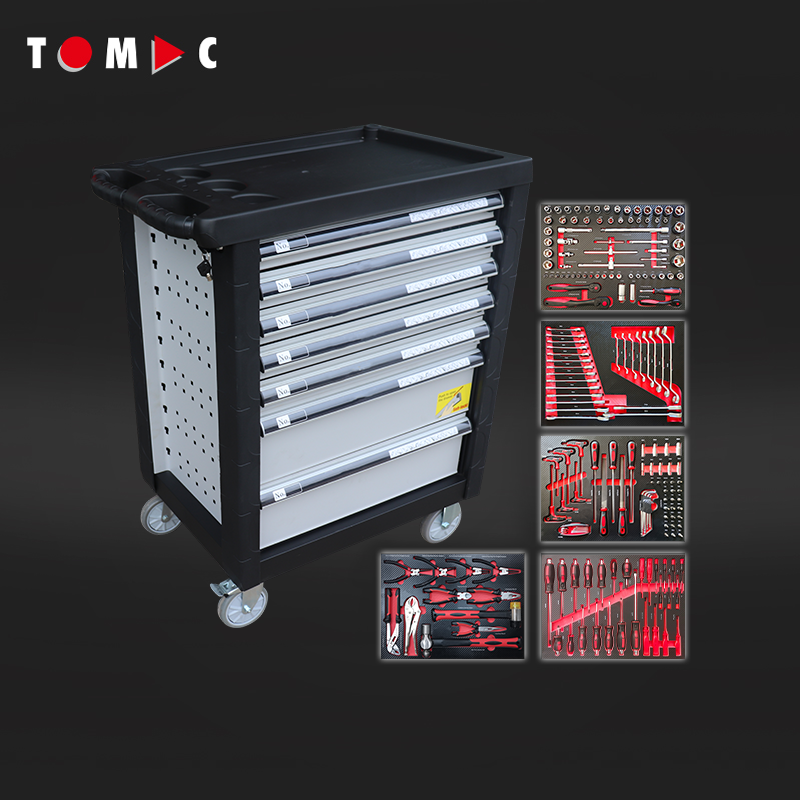 TC8375193 7 Drawers Cabinet with 193pcs tools in 5 drawers