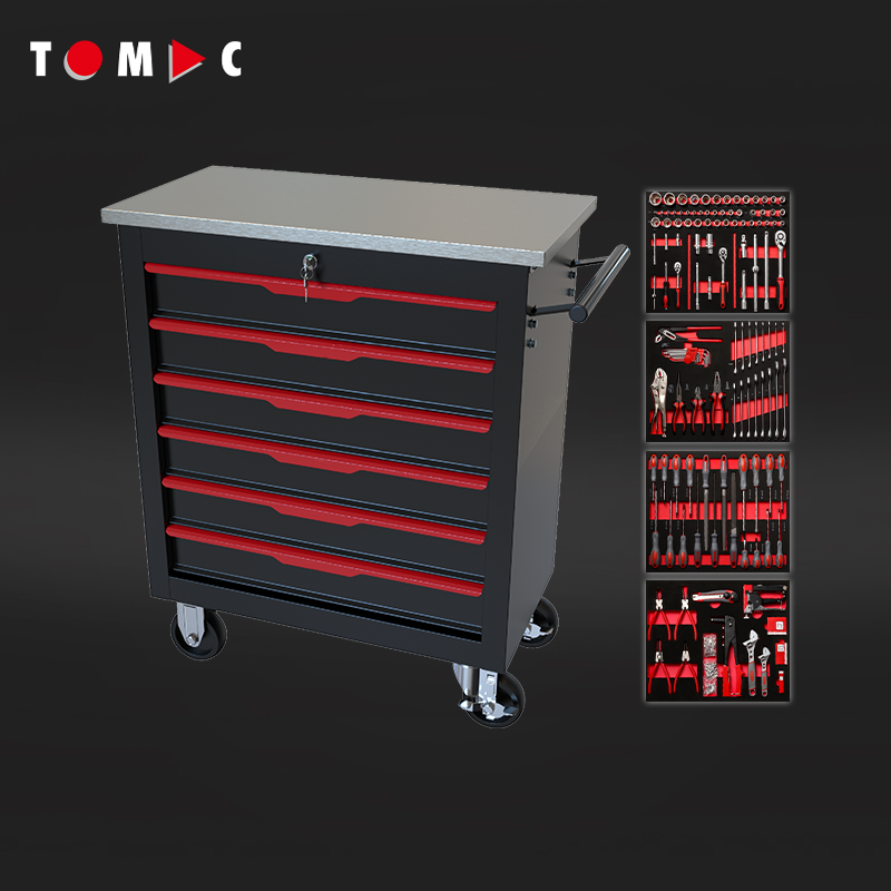 TC4264124 6 Schubladen Eco Schrank mit 124 Werkzeugen in 4 Schubladen