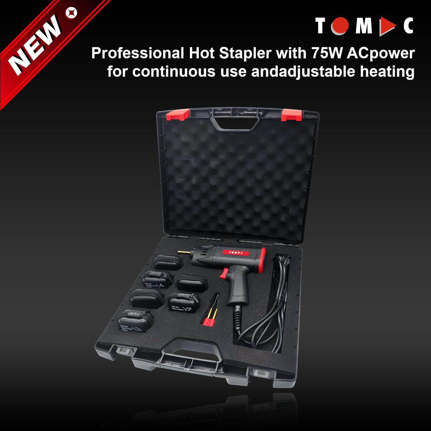 TCHS700 TOMAC Professional 75W AC Smart Hot Stapler Repair Kit (100-240V)