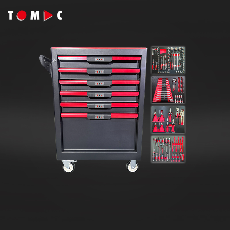 TC8364156B 6 Schubladen Schrank mit 156 Werkzeugen in 4 Schubladen